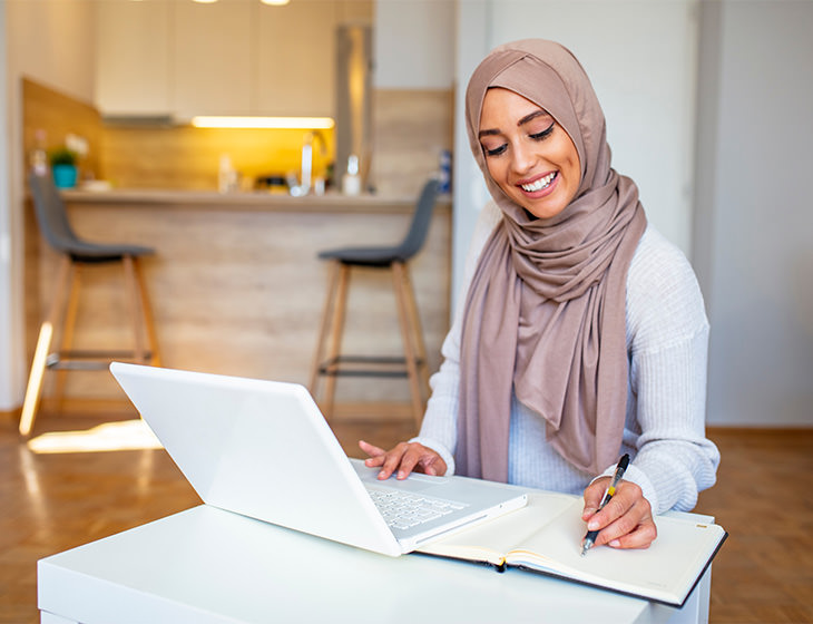 Woman working